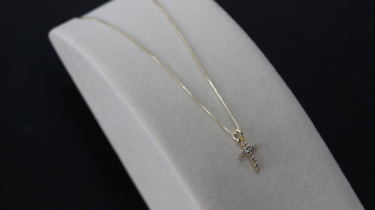 CZ Cross Necklace