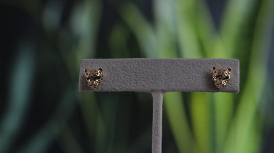 Leopard Stud Earrings